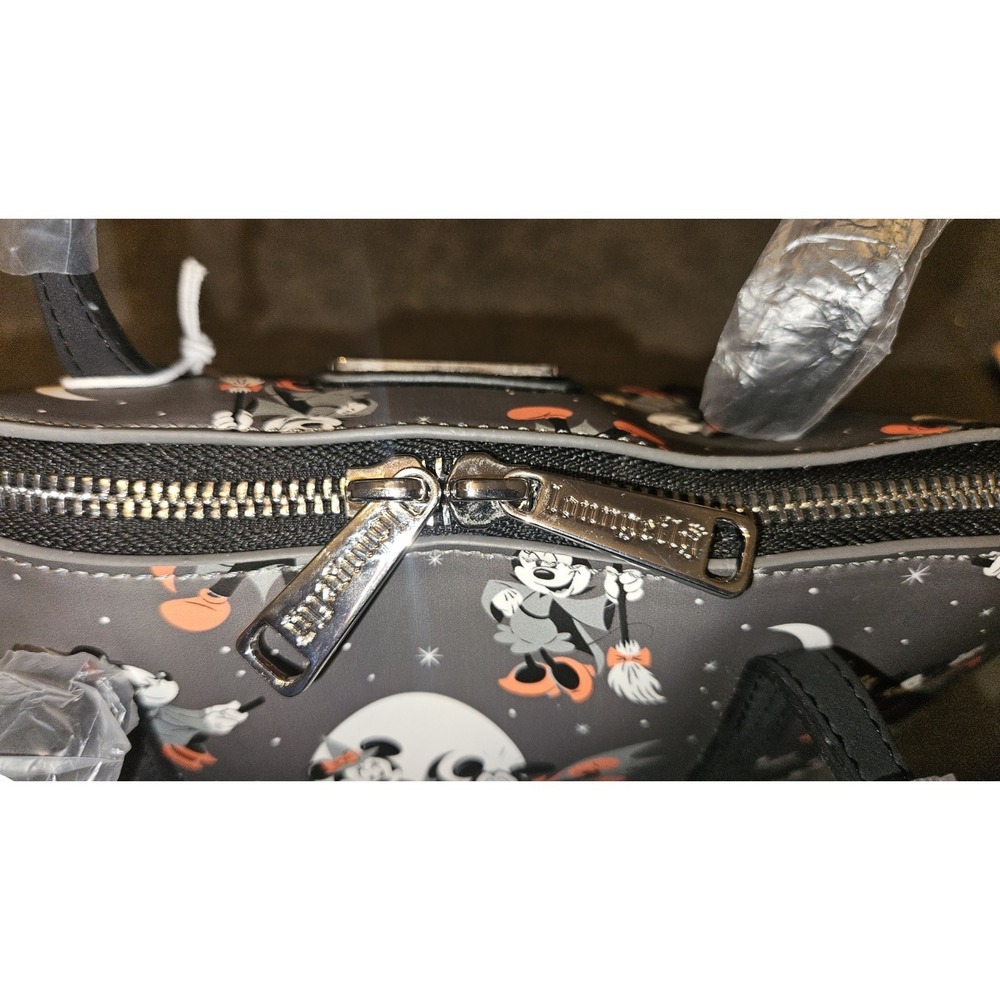 Disney Loungefly Mickey Minnie Vampire Witch Halloween Crossbody Purse Bag NWT - Picture 6 of 8